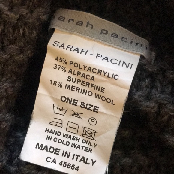 Funky chunky knit gray Sarah Pacini cardigan shrug - Picture 7 of 8